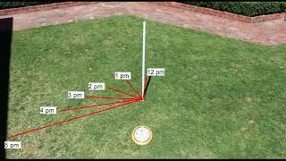 Time from Sticks and Shadows - Making a Sundial