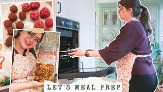 Postpartum Meal Prep  Freezer Meals, Snacks, Kimchi ‍ Kitchen Vlog