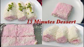 15 Minutes Dessert with 1 cup milk, Turkish Delight , Instant Dessert , Rita Arora Recipes