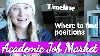 What the Academic Job Market is Like! // Applying for Professor Positions