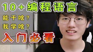 我该学哪个编程语言？对比10+主流语言优劣，入门编程不迷茫！自学必看，Java、Python、Go、PHP