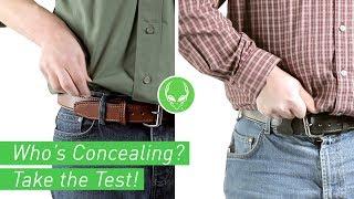 Concealed Holster Test - Can You Tell Who's Concealed Carrying? | Alien Gear Holsters