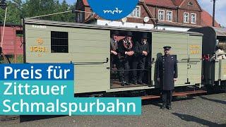 Waggons eines historischen Güterzugs der Zittauer Schmalspurbahn ausgezeichnet | MDR um 4 | MDR