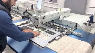 Yatak kulp ve etiket dikiş makinası / mattress label and handle tacker machine