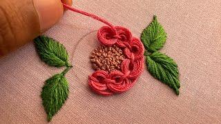 Super gorgeous embroidery flower design| embroidery tutorial| embroidery designs | kadai