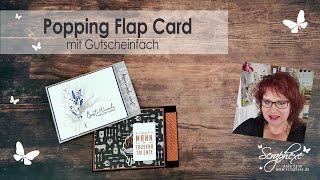 Popping Flap Card | mit Gutscheinfach | Produktpaket Aus der Natur, Stampin‘ Up!