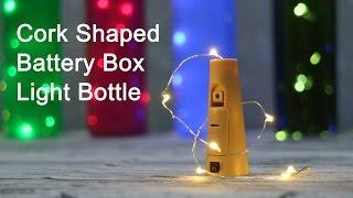 Cork Shape Battery Pack Light Up Wine Bottle