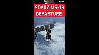 Soyuz MS-18 departure timelapse #shorts