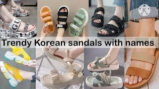 Trendy korean sandals with names\sandals for girls