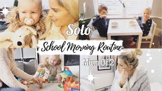 SCHOOL MORNING ROUTINE SINGLE MUM / MOM OF 2 | WITH A TODDLER | 2020 | BECCA HOWELL