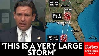 BREAKING NEWS: DeSantis Gives Update On Hurricane Helene As Dangerous Storm Bears Down On Florida