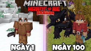 Mình Sinh Tồn 100 Ngày Minecraft Bí Kíp Luyện Rồng Siêu Khó !!