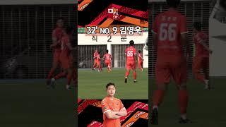 🟠2023 K3 LEAGUE 16R🟠포천시민축구단 NO.9 김영욱 득점