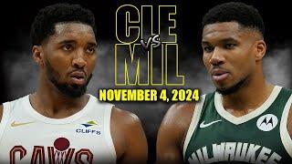 Milwaukee Bucks vs Cleveland Cavaliers Full Game Highlights - November 4, 2024 | 2024-25 NBA Season