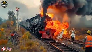 140 SHOCKING Train Collisions & Mistakes Caught on Camera | Idiots in Cars | Best Of 2025