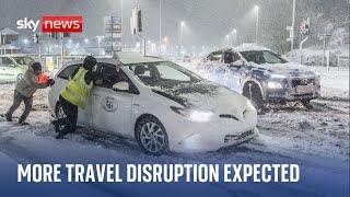 Commuters face snow, ice and freezing rain on return to work