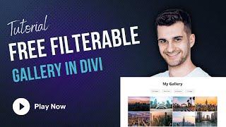 Free Filterable Gallery in Divi | Tutorial