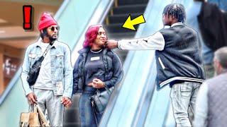 THE BEST ESCALATOR PRANKS 2024!!*COUPLES REACTIONS*