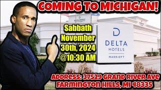 Attention 7th Day Adventists, Join The Protest in Michigan. Sabbath, November 30. Apostasy Seminars