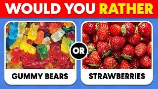 Would You Rather? JUNK FOOD vs HEALTHY FOOD  Quiz Plug