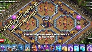 zehirli şehir merkezi (goblin haritası) clash of clans