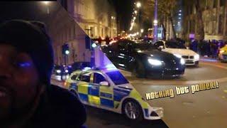 Performance cars take to the streets of London on Christmas (Mpire meet)