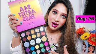 Morphe 24A Artist Pass Palette Tutorial || Glam Makeup Look || Mousumi Bangladeshi Canadian Vlogger