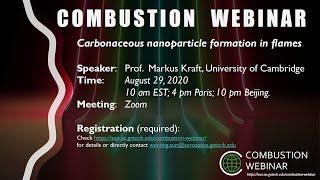 Carbonaceous nanoparticle formation in flames, Speaker: Markus Kraft