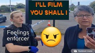  CANT FILM!! KAREN GOES CRAZY!! INTRODUCING FEELINGS ENFORCER PC8731 #cops  #yt #police 