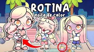 ROTINA DA NOITE DE CALOR COM A BEBÊ NA CASA NOVA!  | Avatar World Rotinas e Histórias