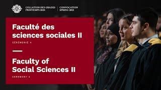 Cérémonie 4 - Faculté des sciences sociales | Ceremony 4 - Faculty of Social Sciences | #uOGrad 2023