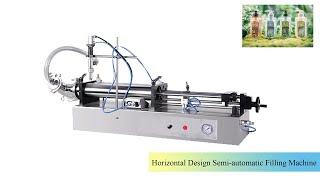 Semi-automatic horizontal cream/liquid filling machine, cosmetic cream filling machine/#Immaymachine