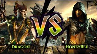 HONEYBEE VS DRAGON IN MKX! D'Vorah vs Shinnok!