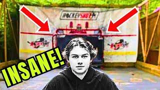 See Connor Bedard's INSANE Backyard Hockey Set-Up!