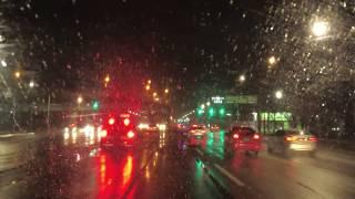 ASMR Highway Driving in the Rain at Night (No Talking, No Music) - Daegu to Seoul, Korea