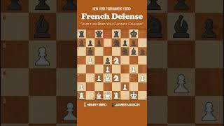 Henry Bird vs James Mason (New York Tournamnet 1876) | French Defense