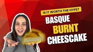 Trying the viral Basque Burnt Cheesecake!