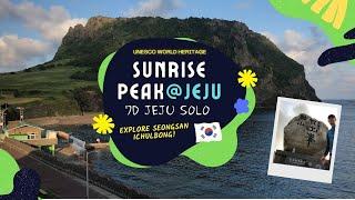 [KoreaTravelGuide] Sunrise Peak at Seongsan Ilchulbong I UNESCO HERITAGE SITE I SoloTrip@Jeju Island