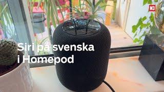 Siri på svenska i Homepod