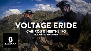 Marine Cabirou and Andrew Neethling take on Châtel Bike Park | Voltage eRIDE