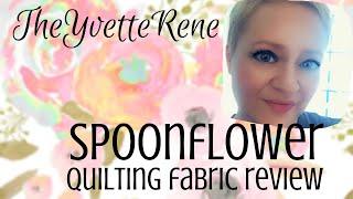 Spoonflower Fabric Review | January 2020 | TheYvetteRene