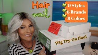 Wig Chit Chat ~ HAIR MAIL ~ 9 STYLES, 6 BRANDS, 8 COLORS ~ Wig Try-On Haul