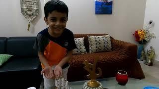 Zuhayr is presenting dummy science project for a science fair #science
