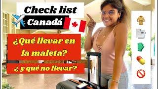 Viajar a CANADÁ: Lo que deberías y NO deberías llevar en tu MALETA ️Checklist de empaque