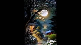 Journey into the Enchanting Night: Witness the Beautiful Moon  #moon #night #scenery