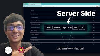 How to implement Server Side Pagination with TanStack Table and NextJS 13?