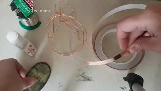 Soft soldering | Molten solder crystal wrapping technique with copper tape part1