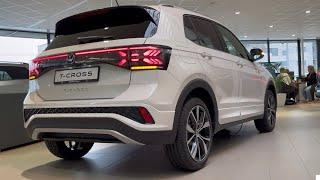 Volkswagen NEW T-Cross R-Line 2024 Pure White 18 Inch Misano Walk Around & Detail inside