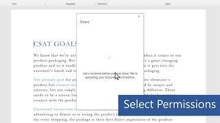 Share your document in Microsoft Word