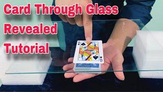 Card THROUGH Glass MAGIC REVEALED TUTORIAL